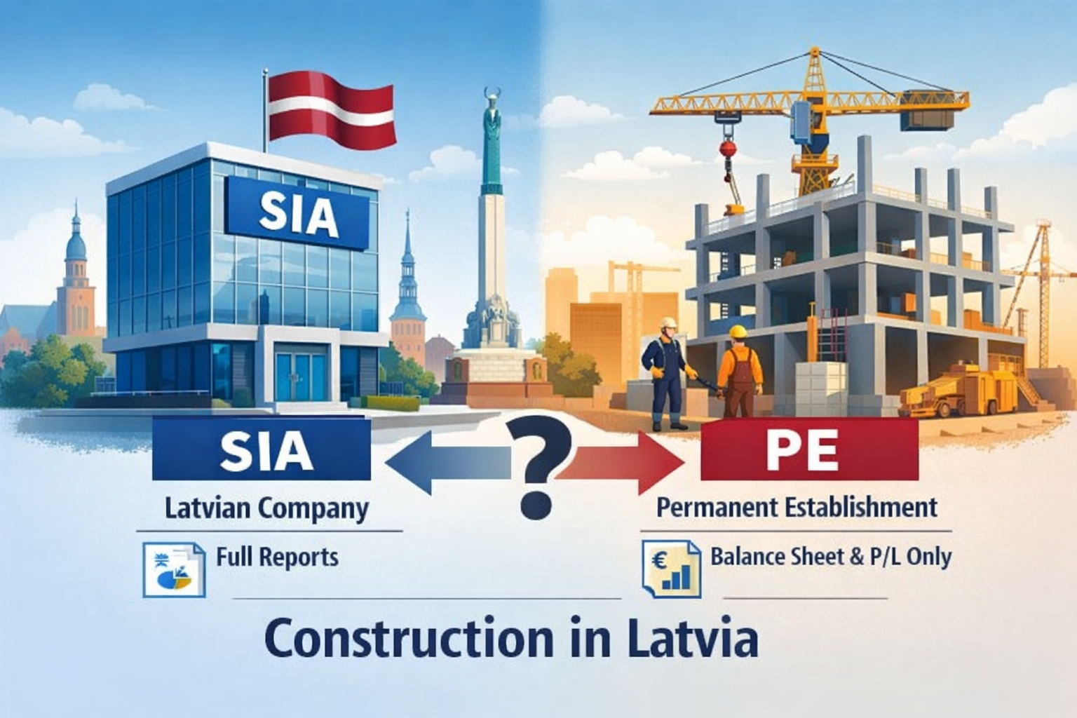 SIA or Permanent Establishment (PE) for Construction Projects in Latvia?